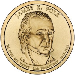 James_Polk_Presidential_$1_Coin_obverse